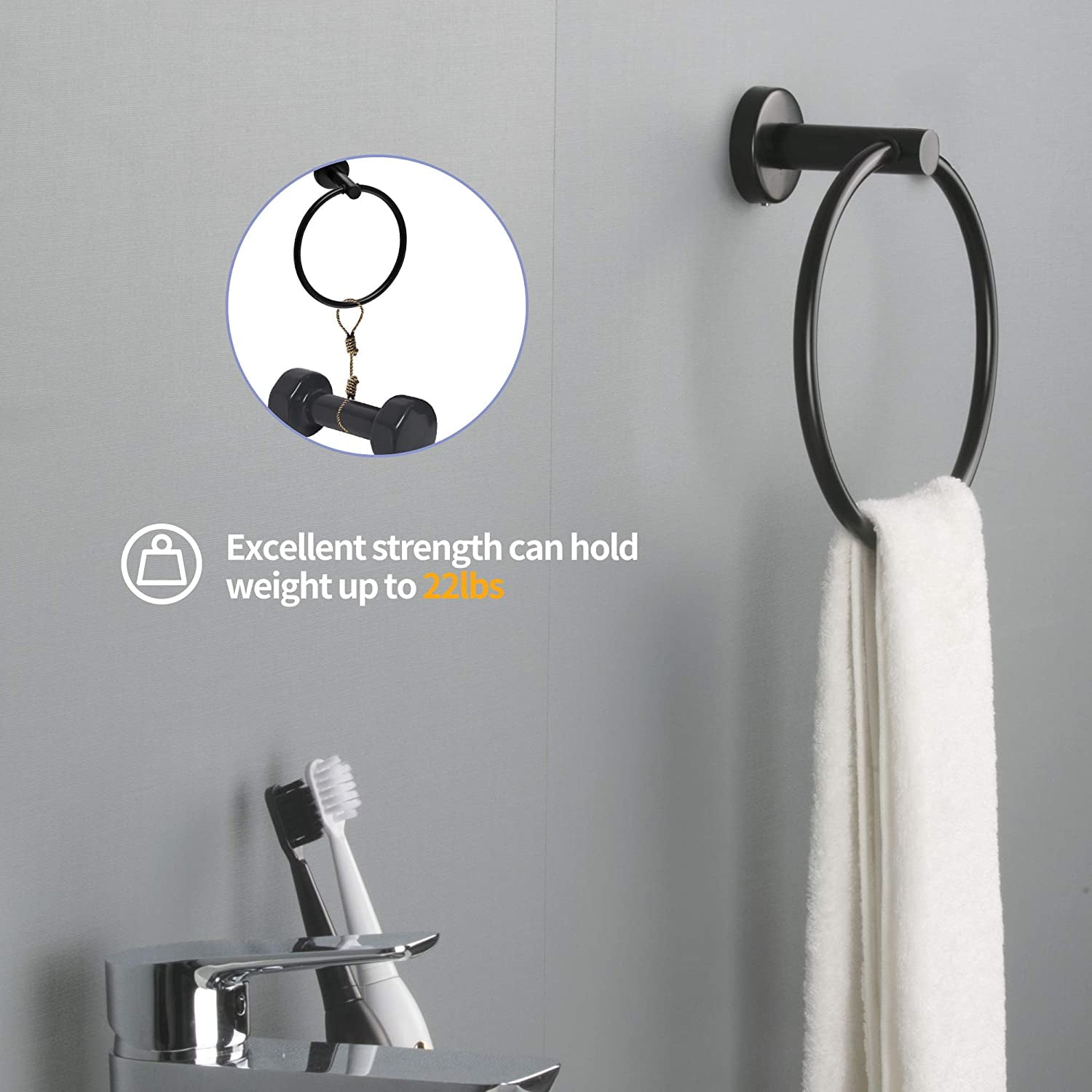 Private Jungle Bathroom Hardware Set, 6 Piece Stainless Steel Bathroom Towel Rack Set Wall Mount Private Jungle Bathroom Hardware Set, 6 Piece Stainless Steel Bathroom Towel Rack Set Wall Mount