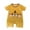 Yellow, variant on Fengyings Newborn Girl Boy Clothes Summer Outfits Infant Short Sleeve Romper Jumpsuit Bodysuit Cute Newborn Clothes
