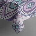 thumbnail image 5 of Purple and Teal Paisley and Floral Pattern Square Tablecloth,Waterproof Square Table Cover,Wipeable Spillproof Washable Table Cover for Home Kitchen Party Decor 52"x52"(132x132cm), 5 of 6
