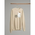 thumbnail image 3 of Awesome Today Cat Crown Sweatshirt Women -Image by Shutterstock, Female XX-Large, 3 of 4