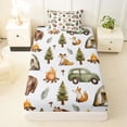 thumbnail image 3 of Erosebridal Kids Camping Themed Twin Sheet Sets,Rustic Farmhouse Style Bedding For Boys 3pcs, 3 of 6