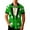 Z29-Green-st patrick tops, variant on Qzwdhjm Mens St Patrick's Day Tuxedo T-Shirt Shamrock Button Down Shirt Irish Printed Lapel Collar Tops Hawaiian Short Sleeves Shirts