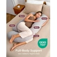 thumbnail image 3 of Momcozy Pregnancy Pillow with Soft Cover, Body Pillow for Pregnant Women, 3 of 13