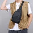 thumbnail image 2 of Dvumao School Supplies, Men's Chest Bag Adjustable Waist Bag Outdoor Sports Shoulder Bag Messenger Bag Cloth Bag Dirt Resistants Bag Zipper Bag Mobile Phone Bag, Mom Gifts, 2 of 6