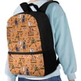 thumbnail image 4 of Uourmeti Vintage Basketball Player Pattern Large Capacity Bookbag for Work Travel, Durable Fabric Personalized School Backpack Practical Student Bookbag, 4 of 6
