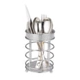 thumbnail image 2 of Kitchen Sense Chrome Modern Countertop Round Utensil Holder, 2 of 4