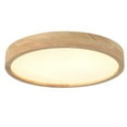 thumbnail image 5 of Simple Log Flush Mount Ceiling Lamps,Modern Wood LED Ceiling Light Fixture,Low Profile Circle Ceiling Lamp, 5 of 37