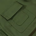 thumbnail image 4 of L-4X Men Fishing Vests with Pockets Plus Size Zipper-Up Sleeveless Cargo Tank Tops Mens Lightweight Solid V Neck Hiking Outerwear Waistcoats, 4 of 7