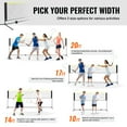 thumbnail image 3 of VEVOR Badminton Net, Height Adjustable Volleyball Net, 10ft Wide Foldable Pickleball Net, Portable Easy Setup Tennis Net Set with Poles, Stand and Carry Bag, for Kids Backyard Game Indoor Outdoor Use, 3 of 9