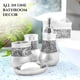 thumbnail image 5 of Set de accesorios de baño Creative Scents Cristal craquelado plateado, 5 of 7