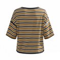 thumbnail image 7 of Guluxicc Womens T Shirts Stripe Printed Casual Short Sleeve Tops Crew Neck Summer Y2k Trendy T-Shirts Fashion Streetwear, 7 of 7