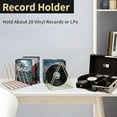 thumbnail image 5 of 2 Pack Magazine Holders, Vinyl Record Holder, 9 Slots File Folder for Desk, Triangle Bookshelf, Desktop File Sorter, Desk Organizer for Office Home Decor (Gold, Rose Gold), 5 of 7