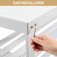 thumbnail image 6 of Hassch 3-Tier Bamboo Shoe Rack Bench, 35.4" Entryway Storage Organizer in White - Space-Saving Design, Easy Assembly, 6 of 10