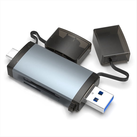 Adaptador de Lector de Tarjetas USB 3.0 USB-C Lector de Tarjetas de Memoria SD4.0+TF4.0 Adaptador OTG Accesorios de Transmisión de Alta Velocidad