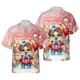 thumbnail image 3 of Happy Valentine’s Day Adorable Corgi Puppy Holding Heart Balloon Hawaiian Shirt Breathable Summer Unisex Merch Welsh Corgi Dog Lover Gifts Idea - 00030, 3 of 6