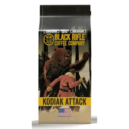 Black Rifle Coffee Kodiak Attack, Medium Roast, Ground Coffee, 12 oz