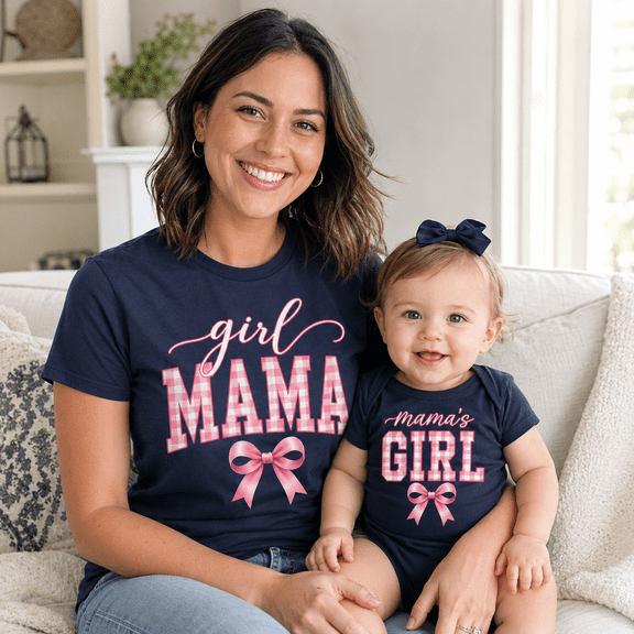 Girl Mama Shirt, Mama's Girl Matching Set, Mother Daughter Matching Shirts, Girl Mom Outfit, Mommy and Me Tee, Birthday Gift for Mommy