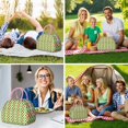 thumbnail image 4 of Geometric Plaid Lunch Tote – Abstract and Moroccan-Inspired Checkered Pattern, Insulated and Reusable Lunch Box with Fashionable Flair, 4 of 6