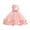 Pink, variant on Odeerbi 2025 Toddler Girls Solid Color Pearl Net Yarn Bowknot Birthday Party Flowers Gown Kids Dresses