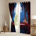 thumbnail image 3 of jejeloiu Happy Valentines Day Curtains Pack of 2 (42x84 Each),Romantic Red Rose Curtains Blackout,Natural Scenery Bedroom Curtains For Men Women,Super Cozy Room Decor, 3 of 6