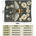 thumbnail image 5 of Bee Blanket Honey Bee Fleece Throw Blanket Super Soft Warm Cozy Fuzzy Plush Bumble Bee Stuffed Animal Blanket Gifts for Girls Boys Kids Room Decor 50"X60", 5 of 6