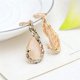 thumbnail image 3 of Vintage señoras elegante pavo real gota de agua Rhinestone colgante collar pendientes joyería de cristal, 3 of 5