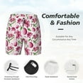 thumbnail image 5 of Balery Lilies Flowers Mens Swim Trunks Swim Shorts for Men Quick Dry Inseam Beach Shorts with Compression Liner Pocket-X-Large, 5 of 9