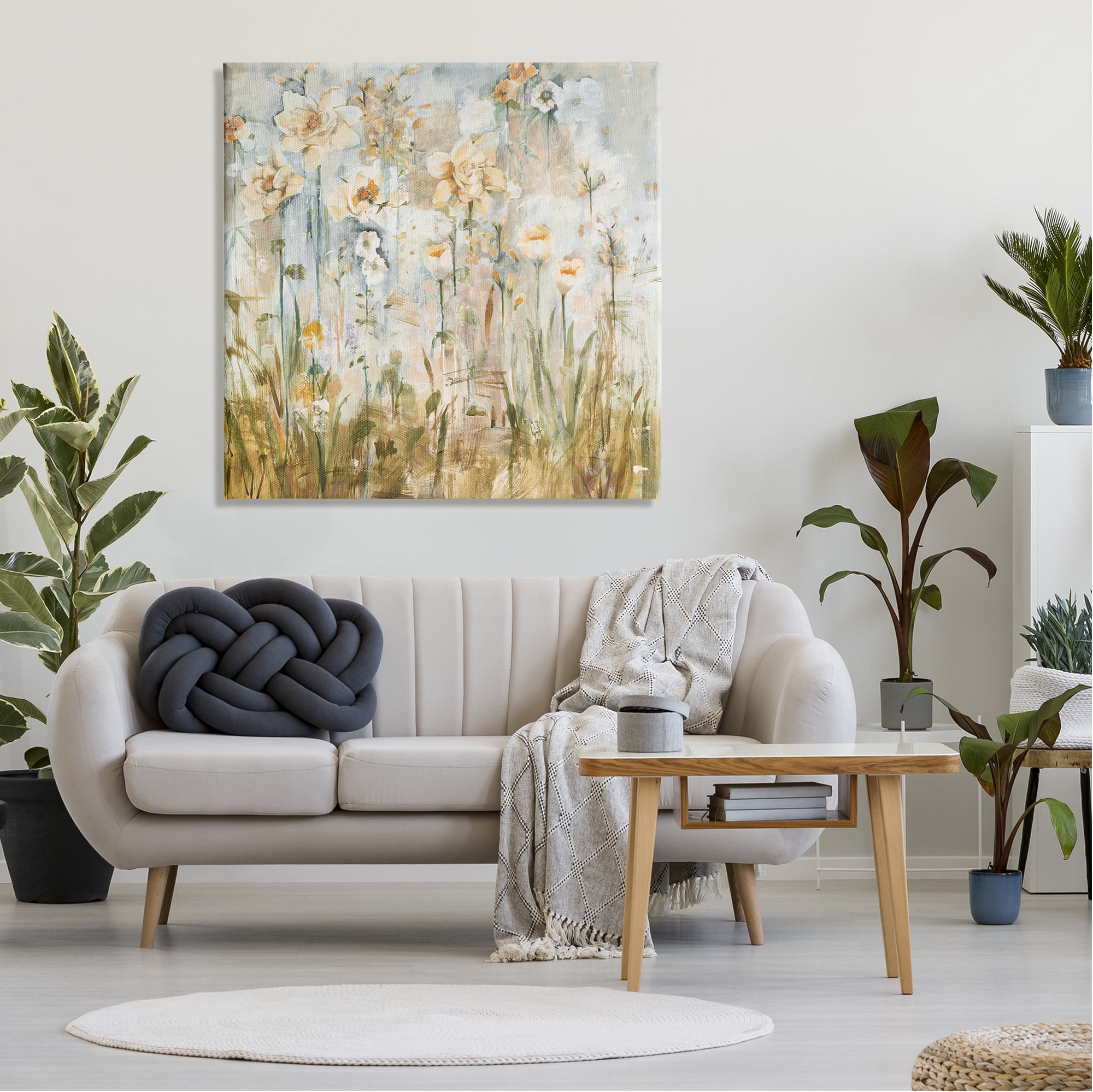 Stupell Industries Varied Blooming Flowers Among Grasses Boho Painting Painting Gallery Wrapped Canvas Print Wall Art, Design by Jill Martin