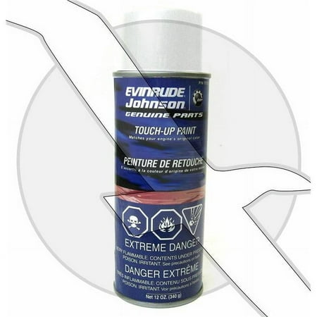 BRP 777178 White Marine Spray Paint for 1972-Through