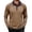 Khaki, variant on TOMVIGX Henley Shirts for Men Casual Button Down Long Sleeve Polo Shirt Fashion Outdoor Breathable Golf Shirts Lightweight Hiking Travel Moisture Wicking Crew Neck Tee Wine XL