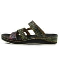 thumbnail image 2 of Spring Step L’Artiste Women’s Caiman Hand Painted Leather Slide Sandal, 2 of 4