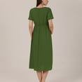 thumbnail image 6 of gakvbuo Maternity Dress For Photoshoot Summer Savings Clearances Woman Solid Short Sleeve Pregnant Maternity Nursing Dress Dresses For Women 2022, 6 of 7