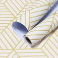 thumbnail image 1 of Rollo Papel Tapiz Vinílico Decorativo Adherible Interiores 10 metros H&JESS  FIGuRAS DE LINEAS DORADAS, 1 of 3