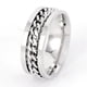 thumbnail image 3 of Anillo de botella abierta, anillo de cerveza abierto, anillo giratorio de descompresión, cadena giratoria para hombres, anillo de acero de titanio, joyería de acero inoxidable, 3 of 5