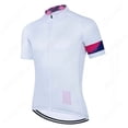 thumbnail image 4 of Maillots de ciclismo para hombre, ropa de ciclismo blanca, ropa para bicicleta de montaña, secado rápido, mangas cortas, ropa deportiva para bicicleta, pantalones con tirantes con almohadilla de gel 1, 4 of 5