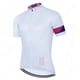 thumbnail image 4 of Maillots de ciclismo para hombre, ropa de ciclismo blanca, ropa para bicicleta de montaña, secado rápido, mangas cortas, ropa deportiva para bicicleta, pantalones con tirantes con almohadilla de gel 1, 4 of 5