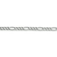 thumbnail image 3 of 14K White Gold 4.75mm Semi-Solid Figaro Chain 18 Inch, 3 of 6