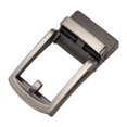 thumbnail image 2 of Men's Solid Alloy Buckle Automatic Ratchet Leather Belt Buckle Replacement Polished Rectangle Business Casual for Leather Strap Belt - Style 5, 2 of 6