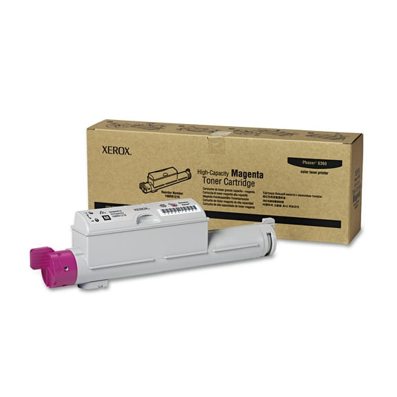 Xerox 106R01219 High-Yield Toner, 12000 Page-Yield, Magenta