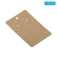 thumbnail image 3 of Unique Bargains 2.5' x 3.5' Blank Paper Business Cards Small Index Cards Flash Cards Message Note Card with Hole Brown 100 Pack, 3 of 5