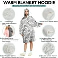 thumbnail image 5 of Basketball Doodle Pattern Wearable Oversized Blanket,Wearable Blanket Hoodie for Adults,Cozy Hooded Blankets with Super Pockets,Super Warm Fuzzy Pullover for Women & Men, 5 of 6