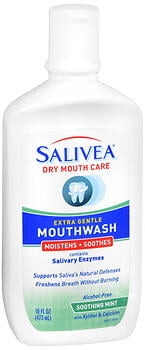Salivea Extra Gentle Mouthwash Soothing Mint - 16 oz