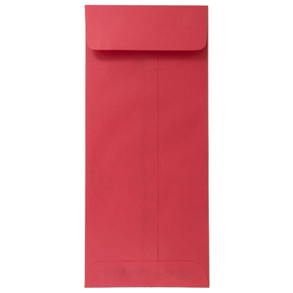 JAM #12 Policy Envelopes, 4.8x11, Red, 25/Pack