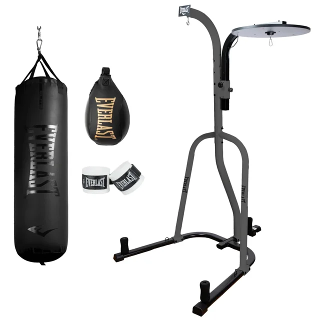 Everlast Heavy Bag Dual Station Stand Kit 80lb bag