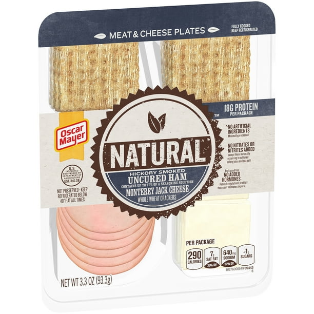 Oscar Mayer Natural Hickory Smoked Uncured Ham, Monterey Jack Cheese