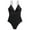 Black-07, variant on STETMN Womens One Piece Swimsuit Bathing Suit Cutout Back with Adjustable Spaghetti Straps