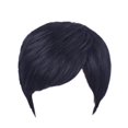thumbnail image 1 of TISHITA Perruques en Vrai Cheveux Humains Souples Courtes Droites à la Mode Femmes Filles pour Robe Quotidienne Noir, 1 of 8