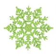 thumbnail image 2 of 4-Inch Plastic Glitter Snowflake Christmas Ornaments  Tree Decor 12pcs, 2 of 7
