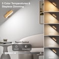 thumbnail image 3 of Aplique de pared Hensam inalámbrico a batería 20x4x4 cm LED, 3 of 7