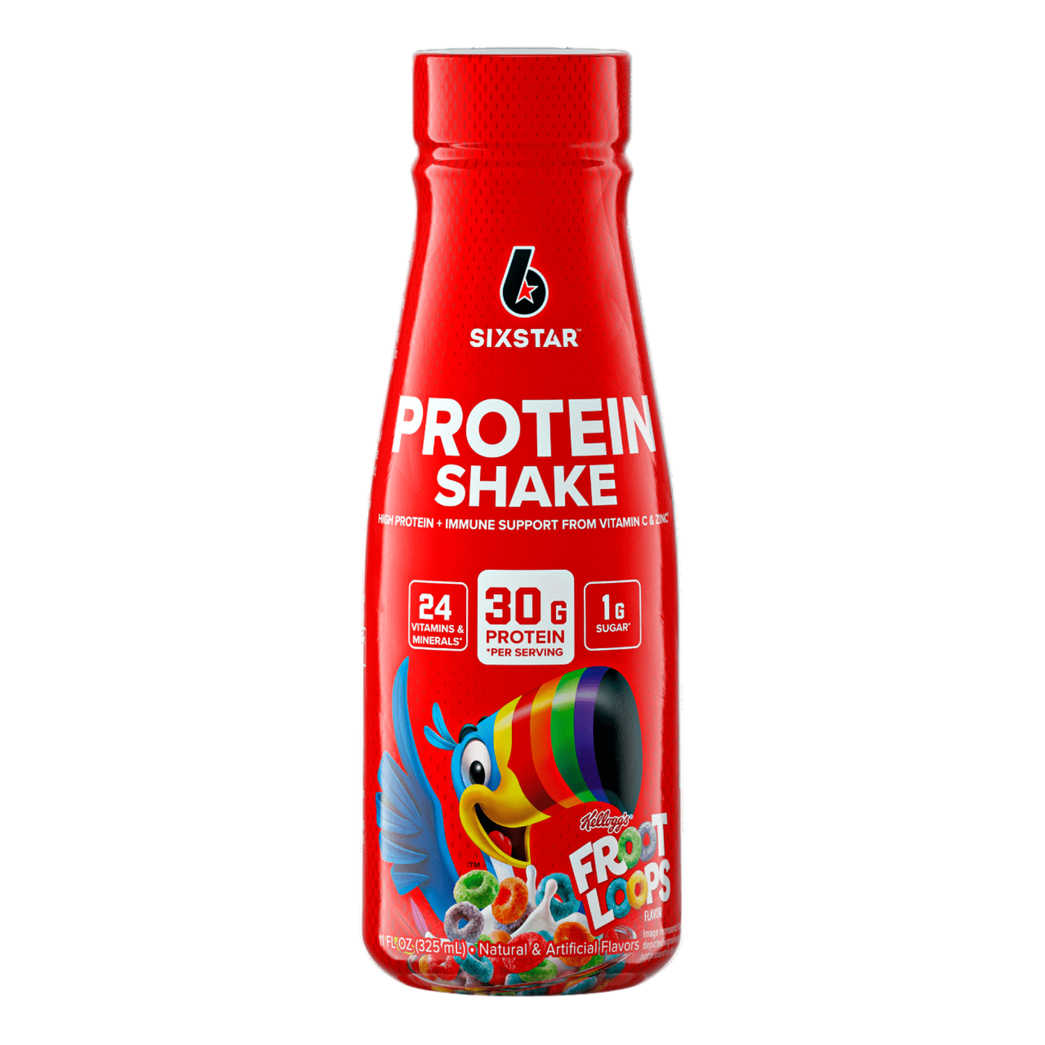 Six Star Kellogg's 30g Froot Loops Protein Shake, 11 fl. oz., 12 pk.
